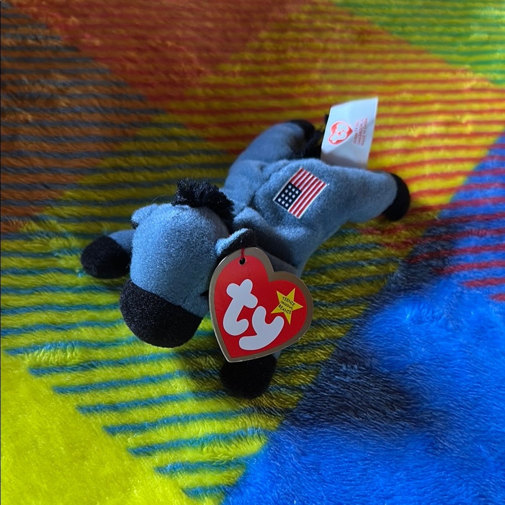 Ty Lefty the Donkey Teenie Beanie Baby